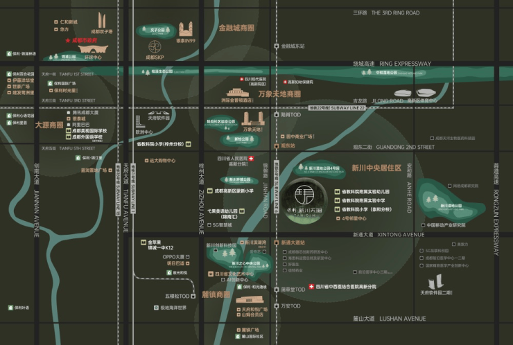 总价区间国庆特惠活动楼盘销售公示了解项目详细信息_线上售楼处j9九游真人游戏第一平台成都【保利新川天珺】售楼处电话最新(图3)
